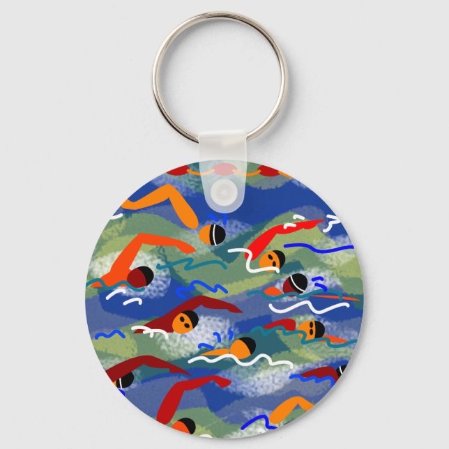 OPEN WATER Swim Keychain (Front)