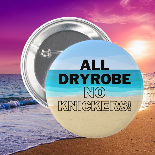 Open Water swimmers gift sea swimming Button (Wild swimmer gift)