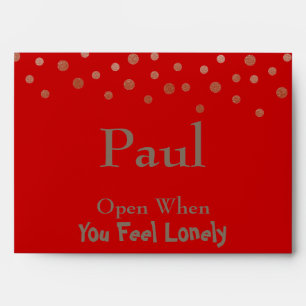 Open when You Feel Lonely Envelope