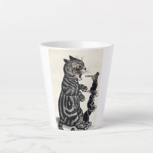 Open Wide by Louis Wain Latte Mug