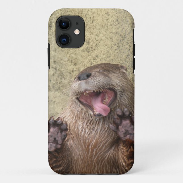 Open Wide! Otter iPhone 5 Case (Back)