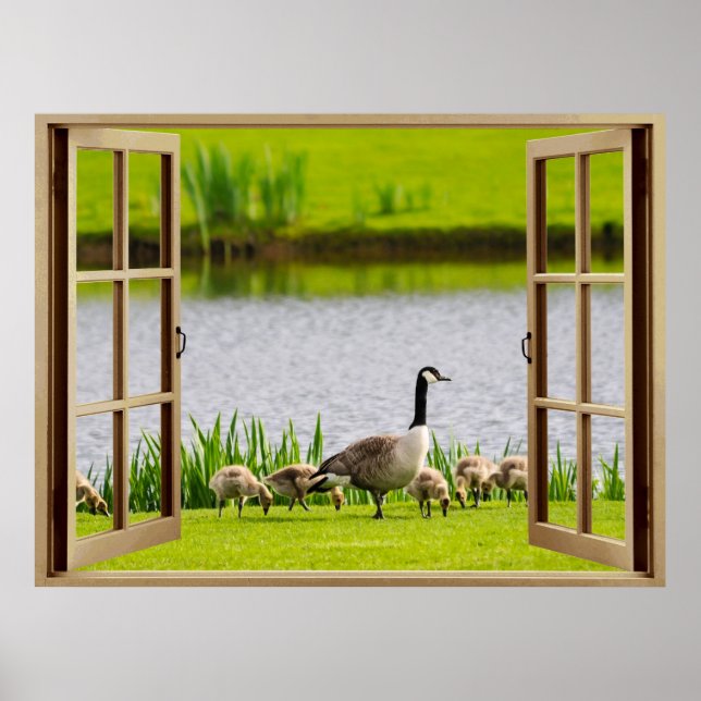 Open Window Mama Goose Poster (Front)