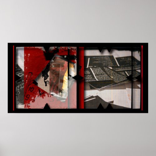 Open Work about Open Red 11 Photomontage Poster