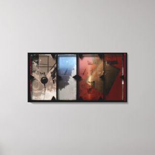 Open Work about Open Red 13 Canvas Photomontage Print