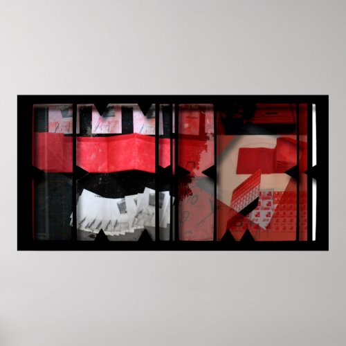 Open Work about Open Red 19 Photomontage Poster