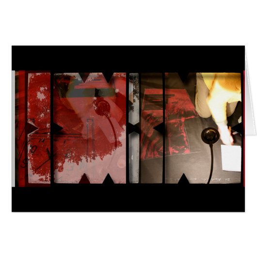 Open Work about Open Red 3 Photocollage Cards (Front Horizontal)