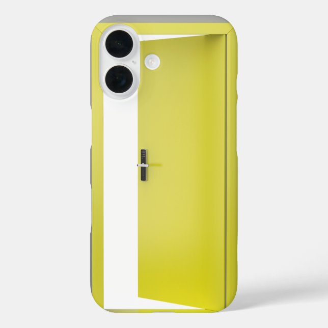 Open yellow door with smart lock Case-Mate iPhone case (Back)