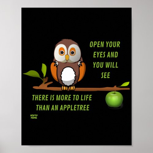 OPEN YOUR EYES AND YOU WILL SEE funny            Poster
