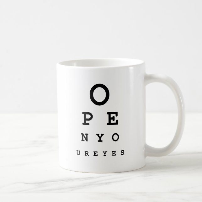 Open Your Eyes Coffee Mug (Right)