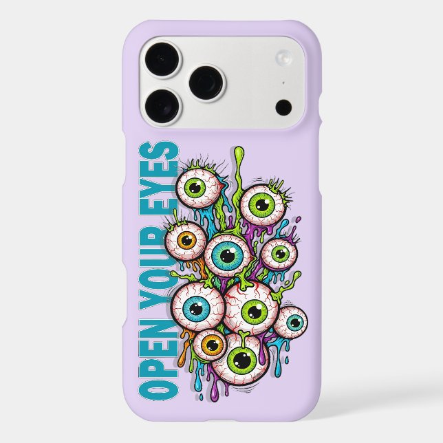 Open your eyes iPhone case (Back)