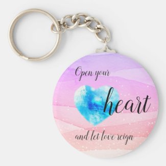 Open Your Heart Keychain