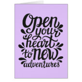 Open Your Heart To New Adventures (Front)