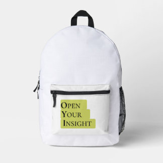 Open Your Insight | Inspirational Hand Backpack