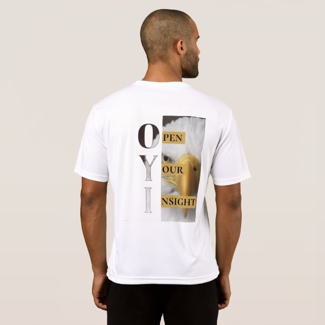 Open Your Insight – Men's Bold Minimalist T-Shirt  (Back Full)