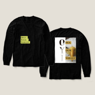 Open Your Insight – Men's Bold Minimalist T-Shirt  Tri-Blend Shirt