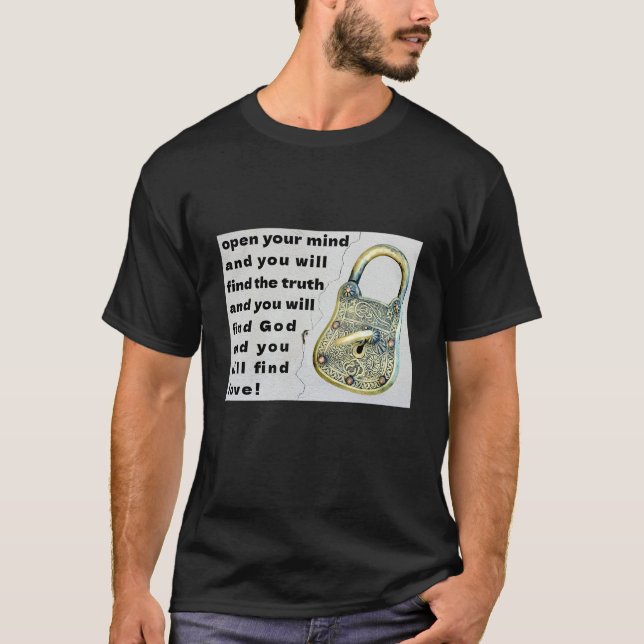 Open Your Mind (dark) T-Shirt (Front)