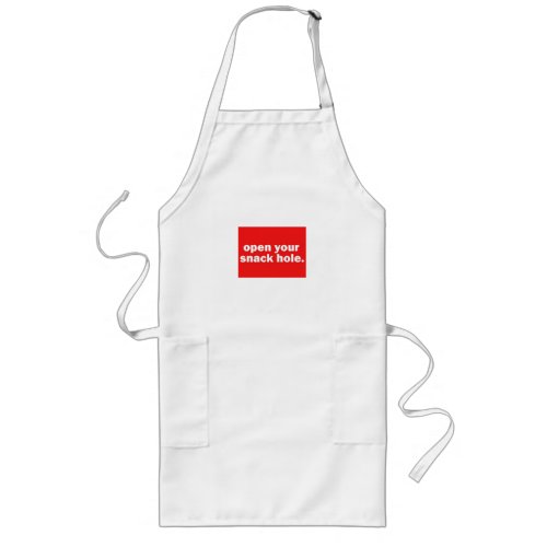 Open Your Snack Hole Funny BBQ Apron