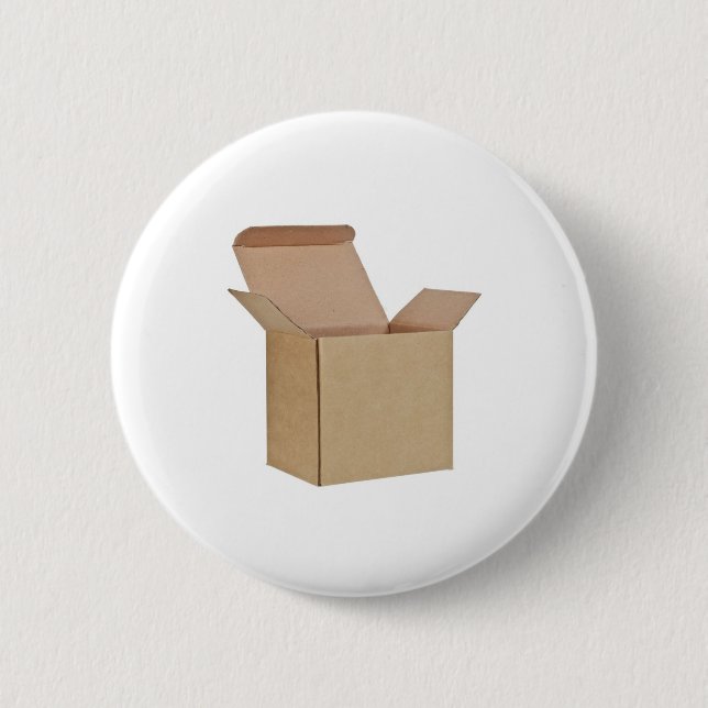 Opened cardboard box button (Front)