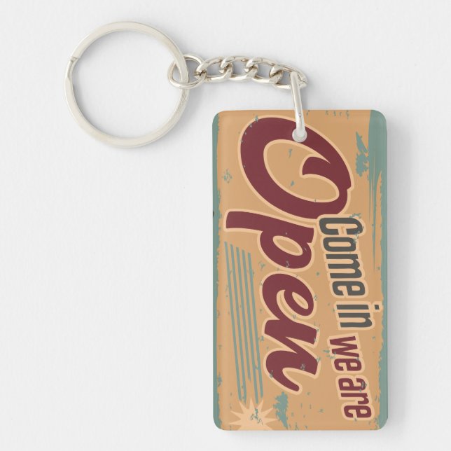 Opened / Closed Keychain (Front)