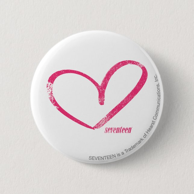 OpenHeart Magenta Pinback Button (Front)