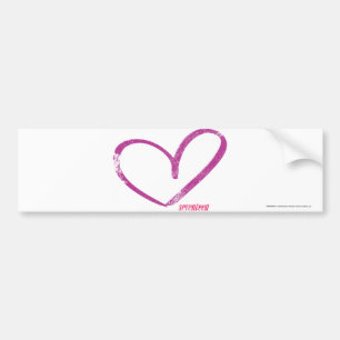 OpenHeart Purple Bumper Sticker