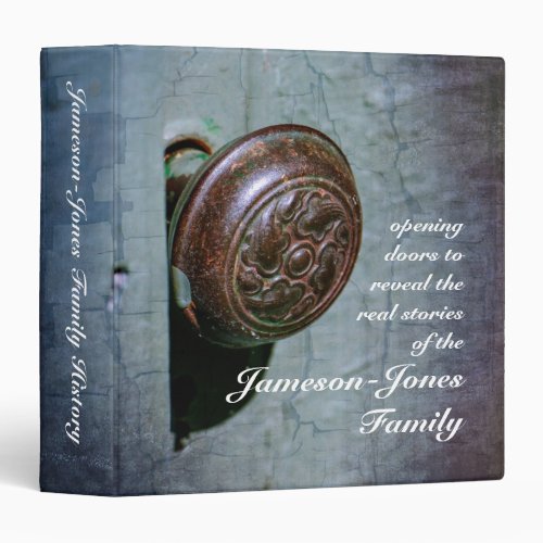 Opening Door Custom Family History 15 3 Ring Binder