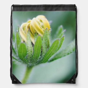 Opening Flower Of Cone Flower Drawstring Bag