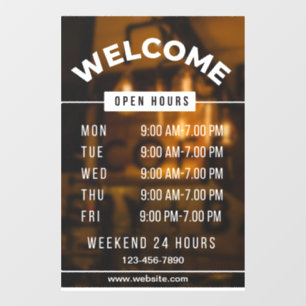 Opening Hours Sign 