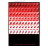 Opening in Red and White Step by Step Card (Front)