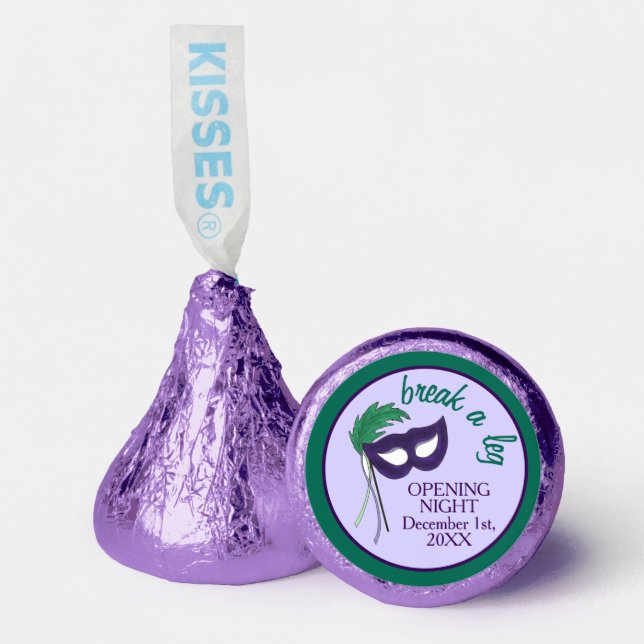 Opening Night Drama Club Masquerade Mask Party Hershey®'s Kisses® (Front)