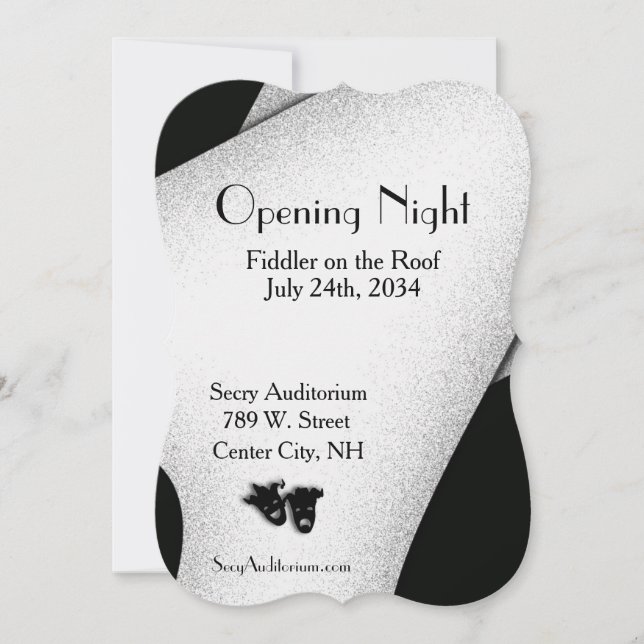 Opening Night Theater Invitation (Front)