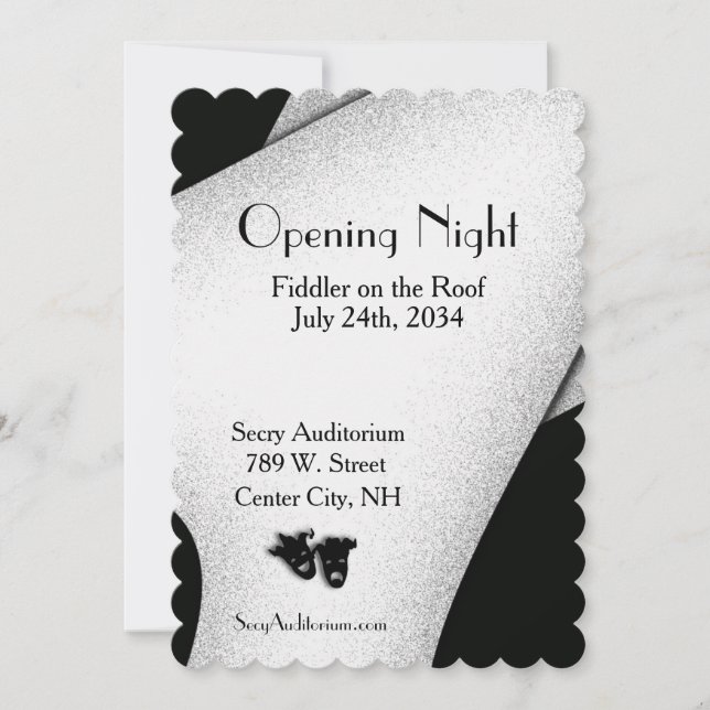 Opening Night Theater Invitation (Front)