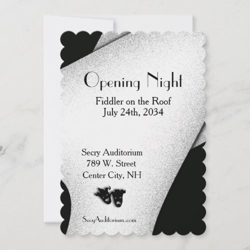Opening Night Theater Invitation