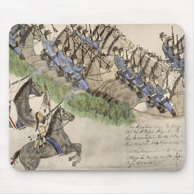 Opening of the Battle of the Little Big Horn (ink Mouse Pad (Front)