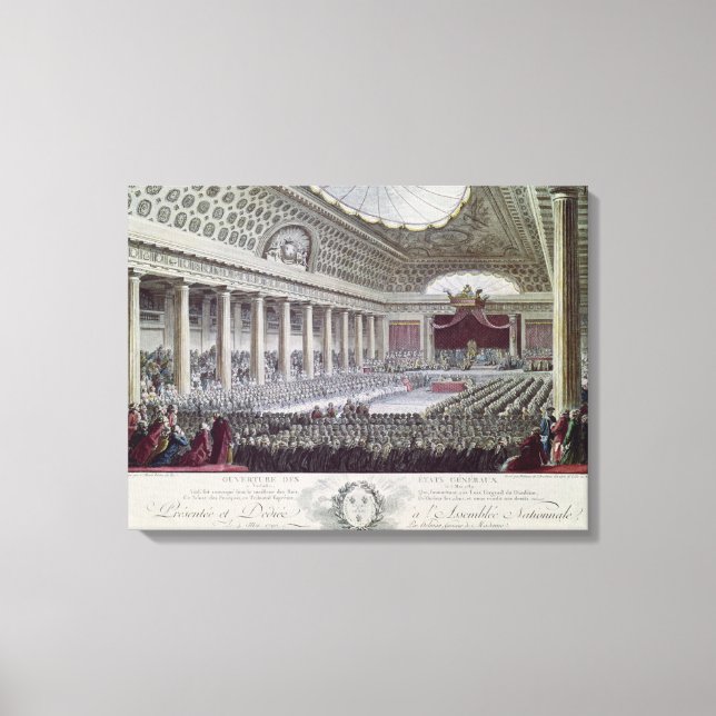 Opening of the Estates General at Versailles Canvas Print (Front)
