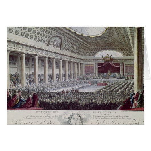 Opening of the Estates General at Versailles Cards (Front Horizontal)