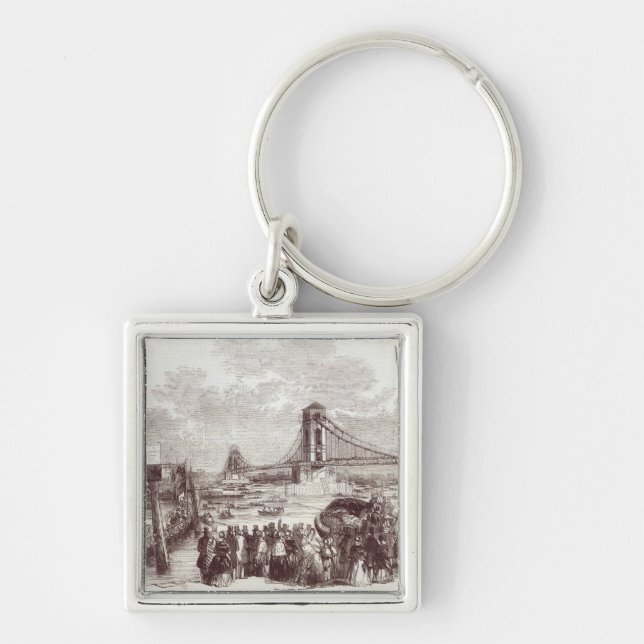 Opening of the Hungerford Suspension Bridge Keychain (Front)