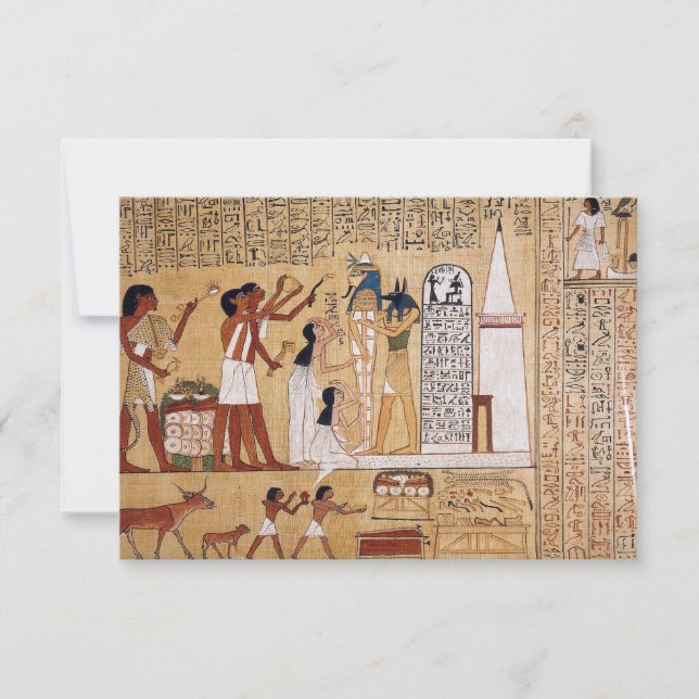 Opening of the Mouth Ceremony Book of the Dead Invitation (Front)