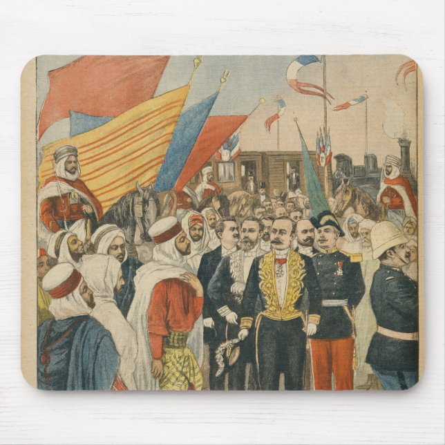 Opening of the Saida railway in Algeria Mouse Pad (Front)