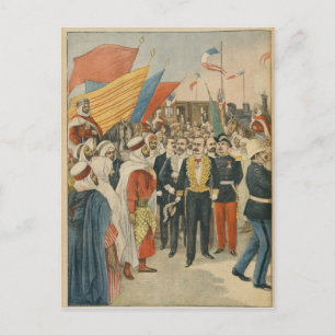 Opening of the Saida railway in Algeria Postcard
