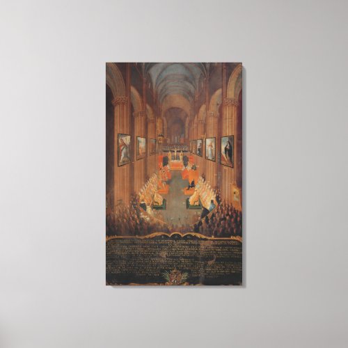 Opening session of the Council of Trent Canvas Print