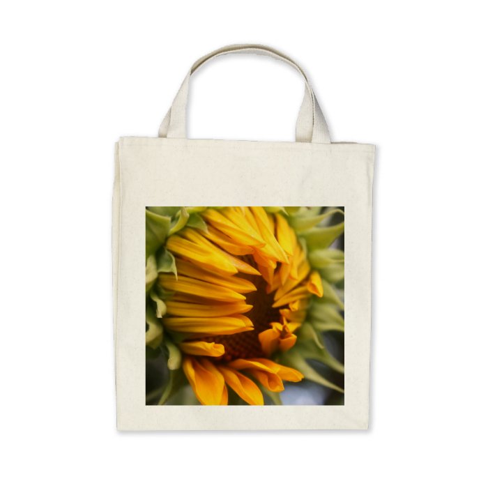 Opening Sunflower Tote Bags