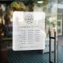 Opening Times | Business Logo Opening Hours Modern Window Cling