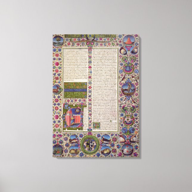 Opening words of Leviticus Canvas Print (Front)