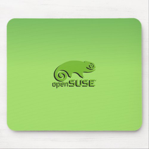 OpenSuse Linux  green Mouse Pad