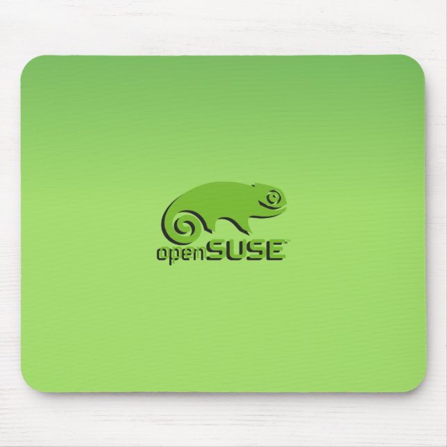 OpenSuse Linux  green Mouse Pad (Front)