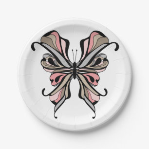 Openwork butterfly paper plates