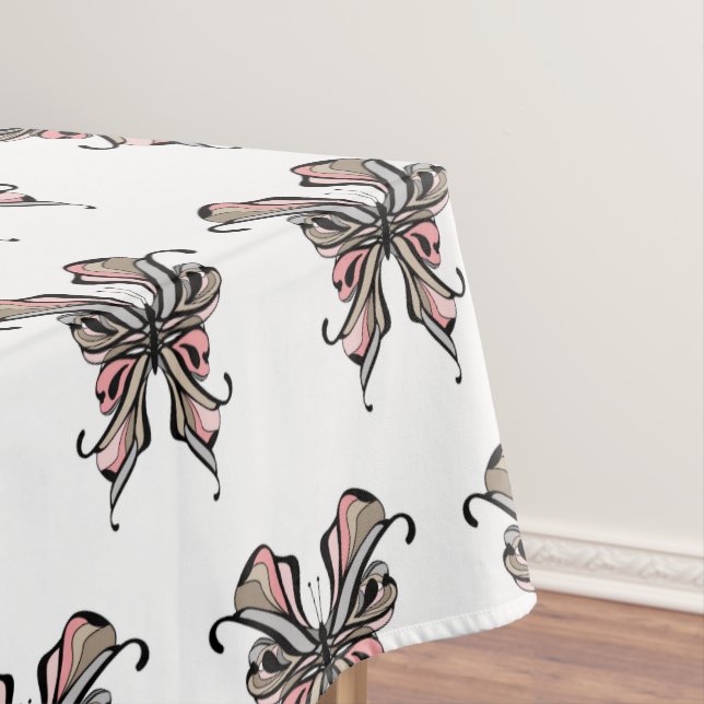 Openwork butterfly tablecloth (In Situ)