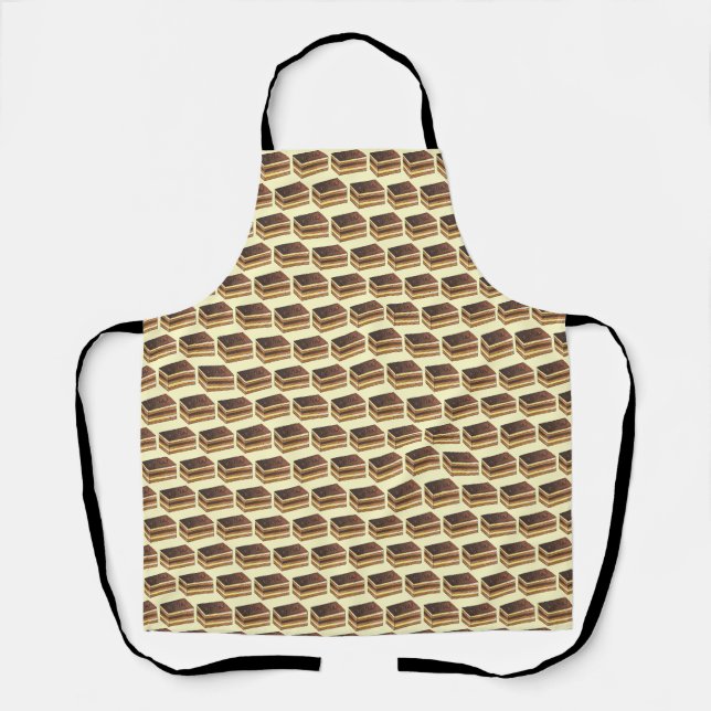 Opéra Cake French Pastry Patisserie Dessert Food Apron (Front)