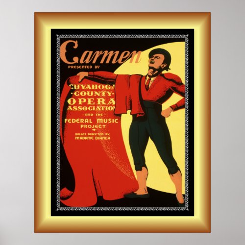 Opera  Carmen  Toreador Song  1939   Poster